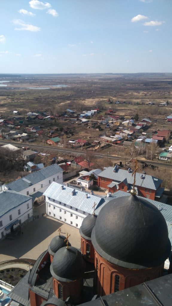 Вид с колокольни Алатырьского мужского монастыря