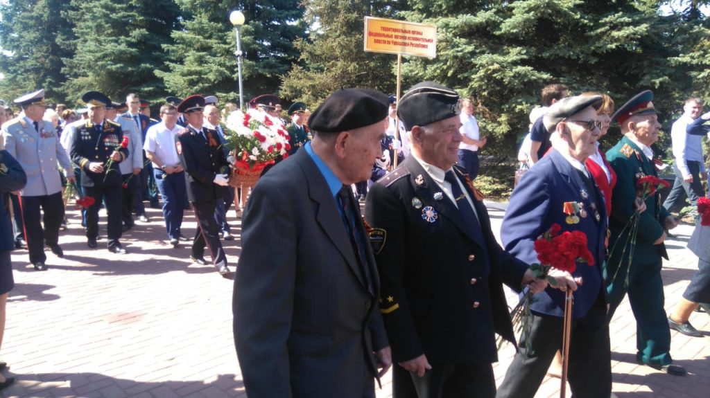Участники ВОВ в парке Победы